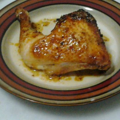 pollo con salsa de miel y mostaza